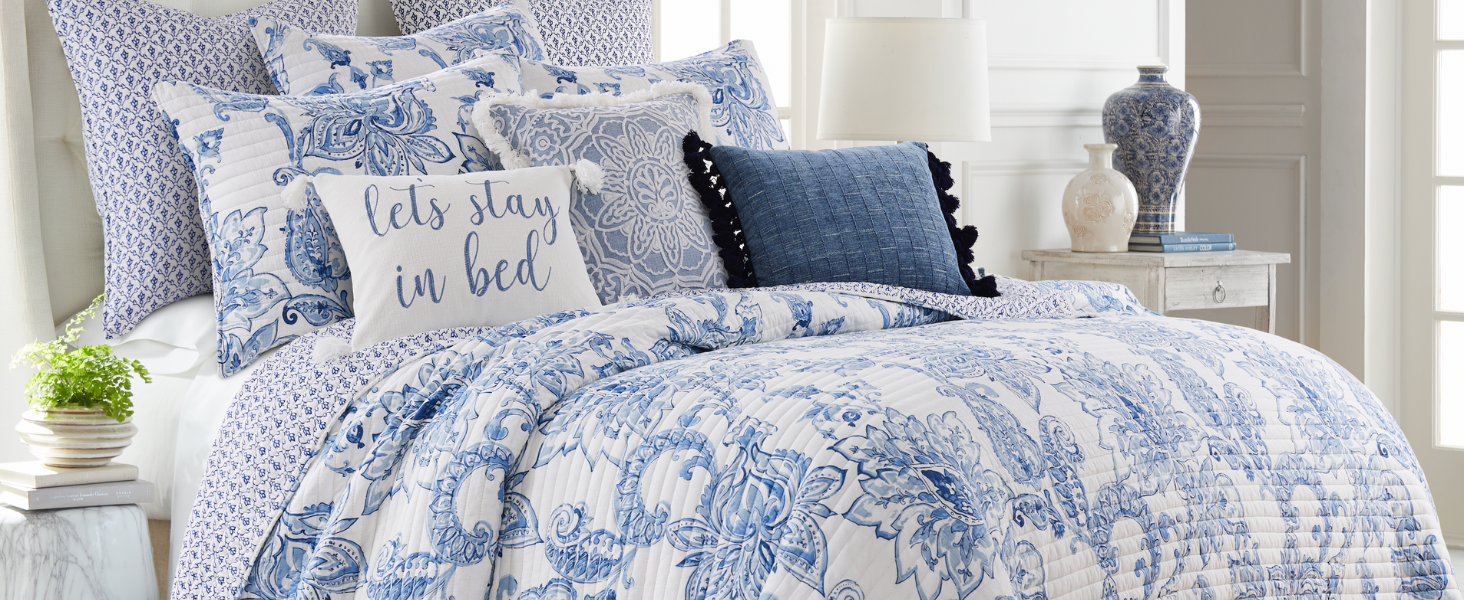 Amazon.com: Levtex Home - Bennett Quilt Set - King/Cal King Quilt
